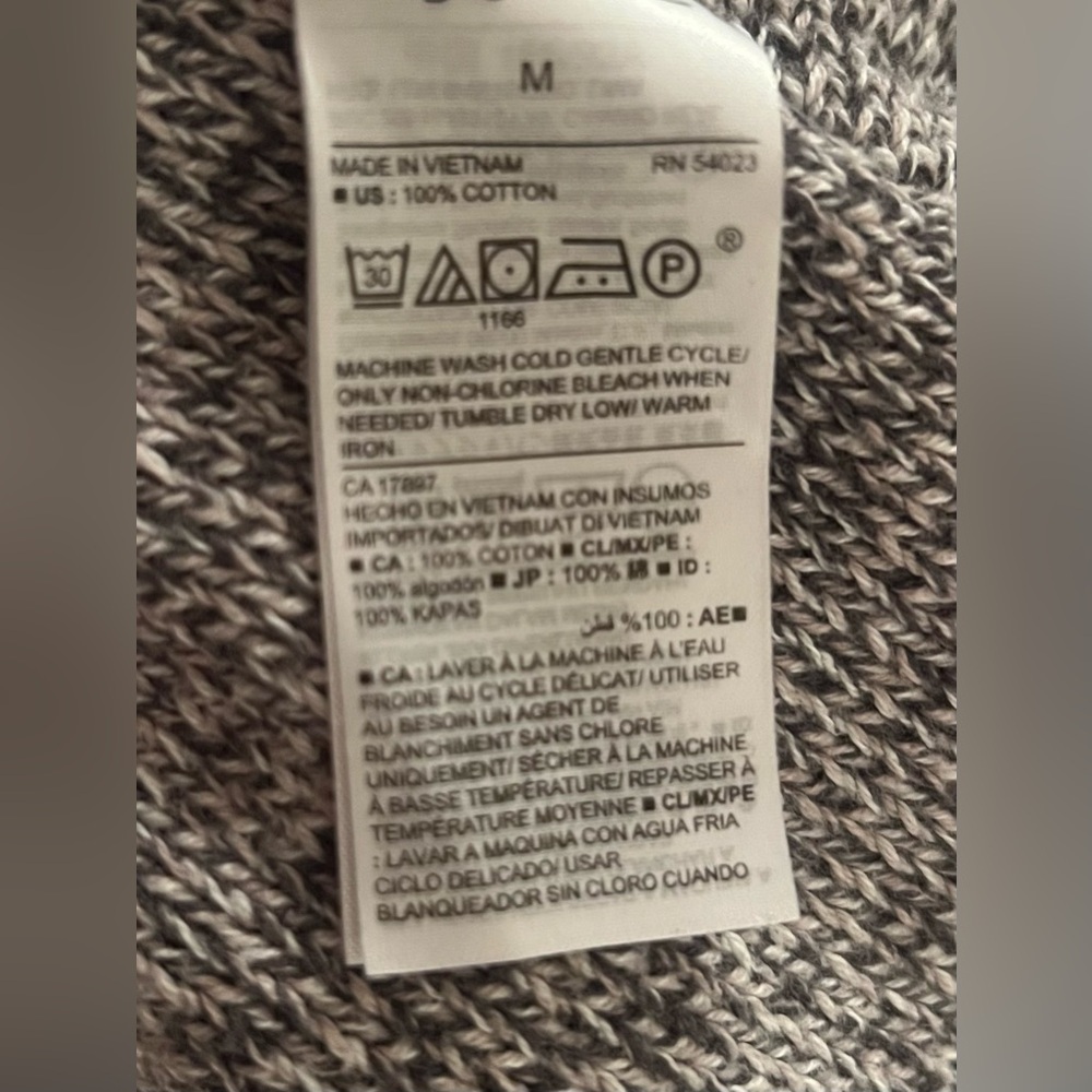 Old Navy Charcoal V-Neck Sweater - Picture 4 of 4